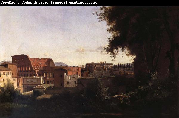 Corot Camille The theater from garden it Farnes